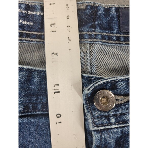 AG Everett Jeans Mens 38x34 Blue Slim Straight Japanese Fabric Stretch Denim - Picture 8 of 14